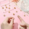 15Pcs 3 Styles Rack Plating Flower Brass Beads KK-CJ0002-66-4