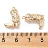 Brass Micro Pave Clear Cubic Zirconia Pendants X-KK-M102-25G-3