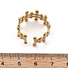304 Stainless Steel Open Cuff Ring for Women RJEW-M049-01G-05-5