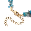 Natural Obsidian Chip Beaded Bracelets for Women BJEW-JB11742-09-4