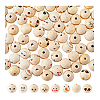 DICOSMETIC 80Pcs 8 Styles Printed Wood European Beads WOOD-DC0001-07-8