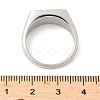 316L Stainless Steel Shell Finger Rings for Women RJEW-U054-01C-P-5