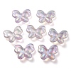 UV Plating Luminous Transparent Acrylic Beads OACR-P010-11D-1