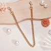 1Pc Alloy Twisted Bag Chains with Clasps PURS-CN0001-10-4