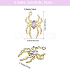 16Pcs 8 Styles Glass Spider Pendant FIND-CA0008-37-2
