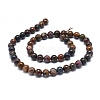 Natural Pietersite Beads Strands G-O201A-14B-2