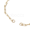 Adjustable Brass Paperclip Chain Slider Bracelet Making BJEW-JB01381-3