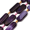 Natural Banded Agate Beads Strands G-H342-B06-01-1