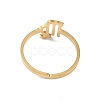 Real 18K Gold Plated 304 Stainless Steel Adjustable Finger Ring RJEW-L115-01G-09-2