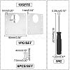 Unicraftale 10 Sets 430 Stainless Steel Mounting Plate AJEW-UN0001-33-3