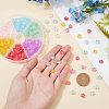 SUPERFINDINGS 240Pcs 6 Colors Transparent Spray Painted Glass Beads GLAA-FH0001-28-3