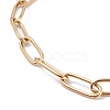 PVD Vacuum Plating 304 Stainless Steel Paperclip Chain Bracelets BJEW-I295-15G-2