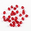 Faceted Bicone Transparent Acrylic Beads DBB6mm06-2