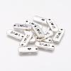 Tibetan Style Alloy Rectangle with Word Love Pendants X-TIBEP-Q043-069-RS-1