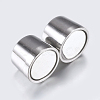 Tarnish Resistant 304 Stainless Steel Magnetic Clasps with Glue-in Ends STAS-F132-03P-3