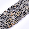 Natural Dalmatian Jasper Beads Strands G-T121-16-1