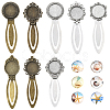 DIY Flat Round Bookmark Making Kits DIY-SC0032-07B-1