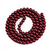 Baking Paint Pearlized Glass Pearl Bead Strands HY-N002-4mm-A13-3