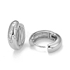 Clear Cubic Zirconia Star Hoop Earrings EJEW-C022-06P-2