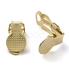 Brass Clip-on Earring Findings KK-O131-05G-2