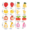 80Pcs 8 Styles Resin Cabochons RESI-CJ0001-213-2