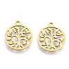 201 Stainless Steel Pendants STAS-S105-JN890G-01-1