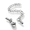 Tarnish Resistant 304 Stainless Steel Curb Chain Extender STAS-K195-29P-07-3
