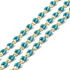 Brass Enamel Curb Chains CHC-C003-13G-06-1