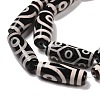 Natural Agate Tibetan Style 9-Eye dZi Beads Strands TDZI-K001-01U-3
