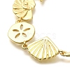 Rack Plating Brass Link Bracelets X-BJEW-P336-10G-2