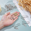 12Pcs Witch Hat and Broom Charm Pendant Brooches JEWB-FH00018-3