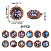Glass Pendants WOOD-NB0001-63B-2