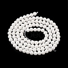 Cubic Zirconia Imitation Pearl Bead Strands ZIRC-P109-03A-09-3