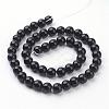 Synthetic Black Stone Beads Strands GSR044-3