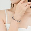 210Pcs 6 Colors Electroplated Natural Lava Rock Beads G-OC0001-97-6