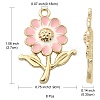 8Pcs Alloy Enamel Pendants ENAM-YW0002-31F-4