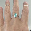 Alloy & Turquoise Finger Rings for Women FS-WG36F16-04-1