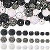 72Pcs 12 Styles Resin Rhinestone Beads RESI-PA0001-01-1