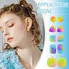 4Pcs 2 Styles DIY Earring Silicone Molds DIY-TADJ0001-17-8