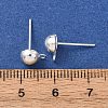Brass Stud Earring Findings KK-G604-01S-03-3