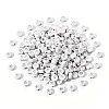 White Opaque Acrylic Beads PACR-YW0001-04B-1