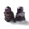 Natural Amethyst Carved Healing Dinosaur Figurines G-B062-07C-2