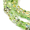 Transparent Glass Beads Strands GL-CBAAE04-02E-3