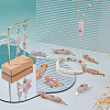 12Pcs 6 Styles Electroplated Natural Quartz Crystal Pointed Copper Wire Wrapped Bullet Pendants PALLOY-FH00161-5