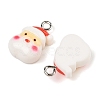 Christmas Theme Opaque Resin Pendants RESI-S08-02I-2