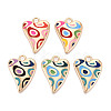 Rack Plating Alloy Enamel Pendants PALLOY-T091-15A-1