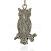 Antique Silver Alloy Enamel Pendants ENAM-J265-01AS-2