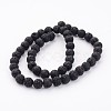 Natural Lava Rock Beads Strands X-G434-1B-2