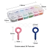 Spray Painted Iron Screw Eye Pin Peg Bails IFIN-YW0001-37A-4