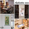 6Pcs 6 Style Polyester Vertical Painted Scroll AJEW-NB0002-91-7